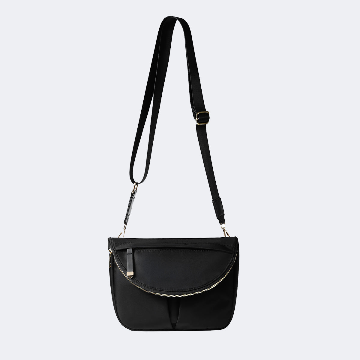 Nylon Flap Crossbody Bag