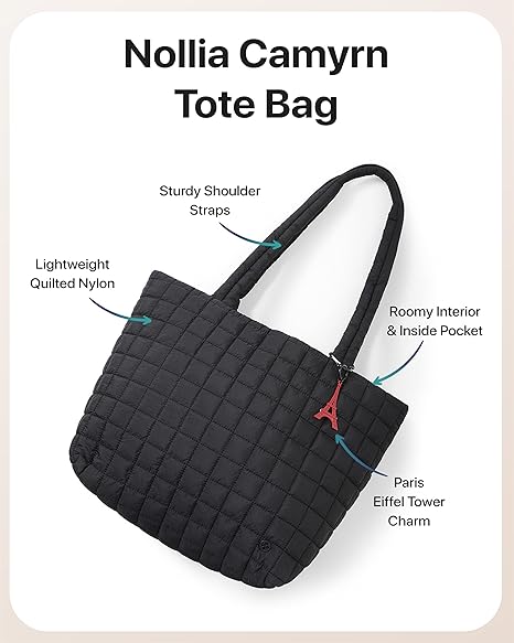 Camyrn Tote Bag-Travel Shoulder Bag with Spacious Interior